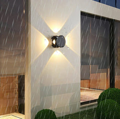 4 Way Cross Cube Outdoor Light