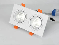 Square double head Adjustable lights source angel LED Down light
